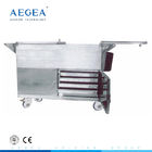 AG-SS035C pengiriman makanan rumah sakit stainless steel digunakan gerobak makanan untuk dijual