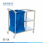 AG-SS010A Stainless steel basis berpakaian medis linen linen kotor dengan satu tas laundry