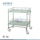 AG-SS042A bedah bergerak stainless steel furniture rumah sakit troli medis