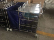 AG-SS010 bahan stainless steel linen rumah sakit gerobak laundry