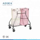 AG-SS019 Dengan dua ruang rias tas pasien linen membersihkan rumah sakit kecelakaan gerobak