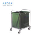 AG-SS013 peralatan binatu komersial troli stainless steel dengan kantong debu yang dapat dicuci