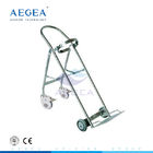 AG-SS066 CE ISO disetujui rumah sakit stainless steel tabung oksigen gas troli