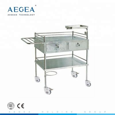 AG-SS058 Stainless steel perawatan dasar troli injeksi medis