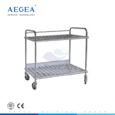 AG-SS036 Ruang operasi instrumen stainless steel troli bedah