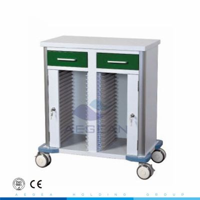 AG-GS010 rumah sakit stainless steel file rekam medis troli